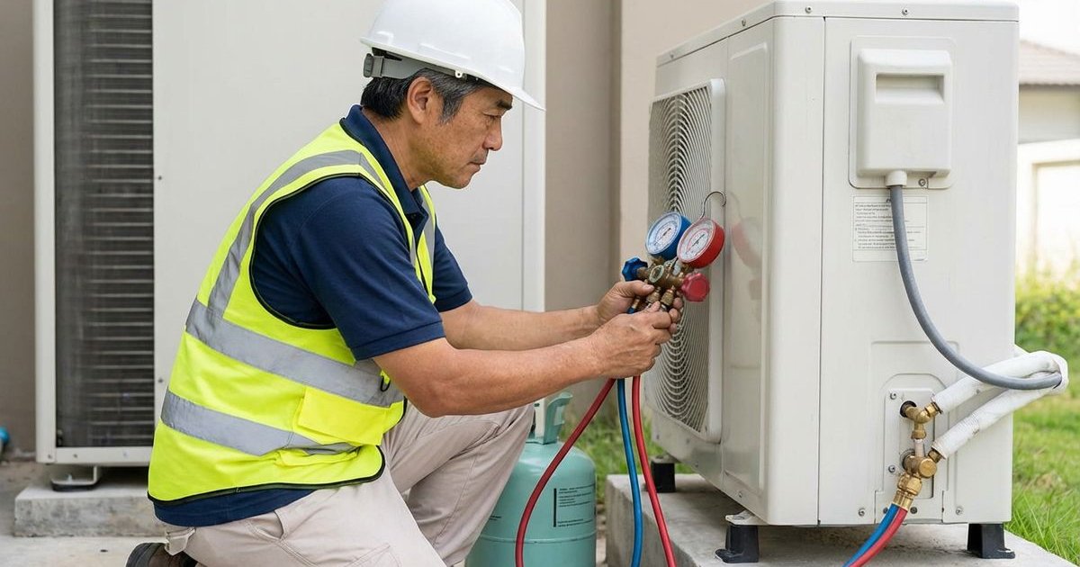 Aircond gas top-up guide