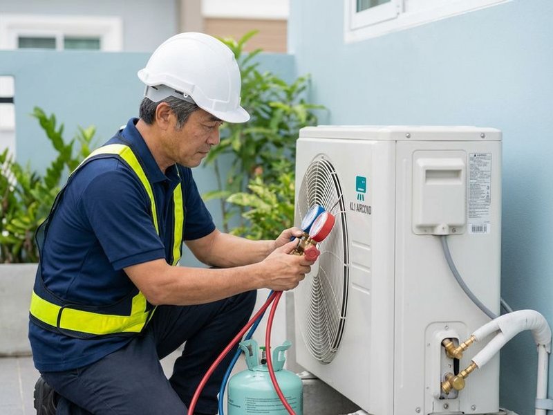 Aircond gas top up service