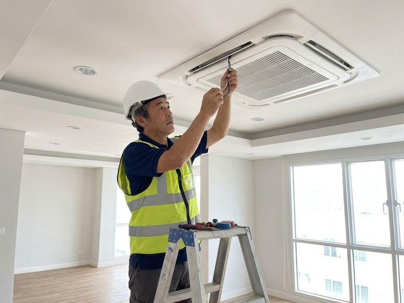 Cassette aircond installation